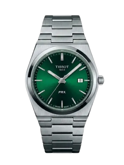 Green Tisot Prx Smooth Movement 40MM Watch – Luxury Style