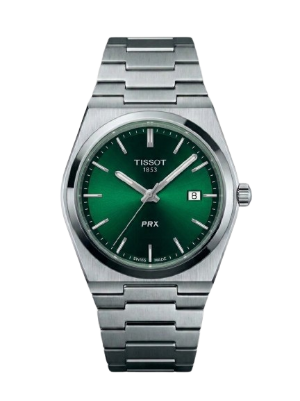Green Tisot Prx Smooth Movement 40MM Watch – Luxury Style