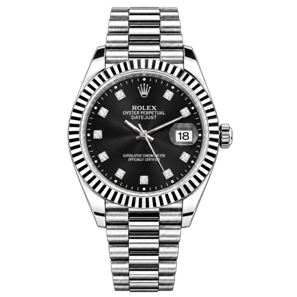 RLX Black Dial Silver Bezel Stainless Steel Watch