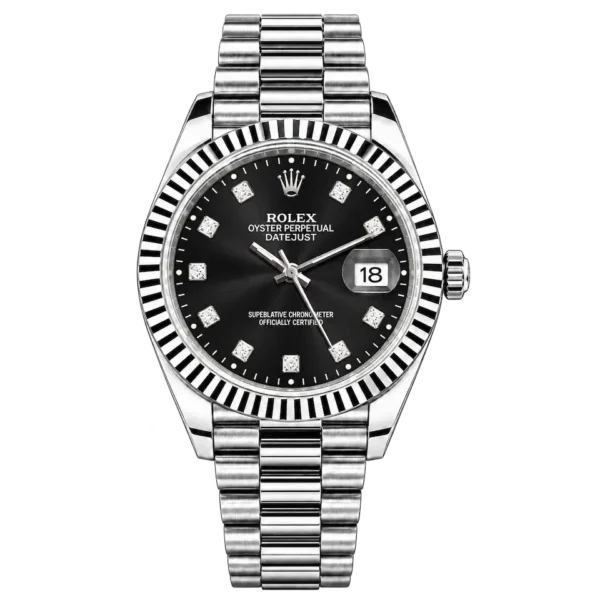 RLX Black Dial Silver Bezel Stainless Steel Watch