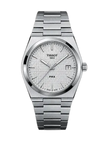 Silver Tisot Prx Smooth Movement 40MM Watch – Luxury Style