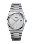 Silver white tissot prx
