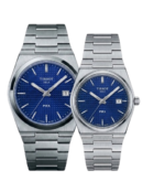 Tissot PRX Blue Dial Couple Watches