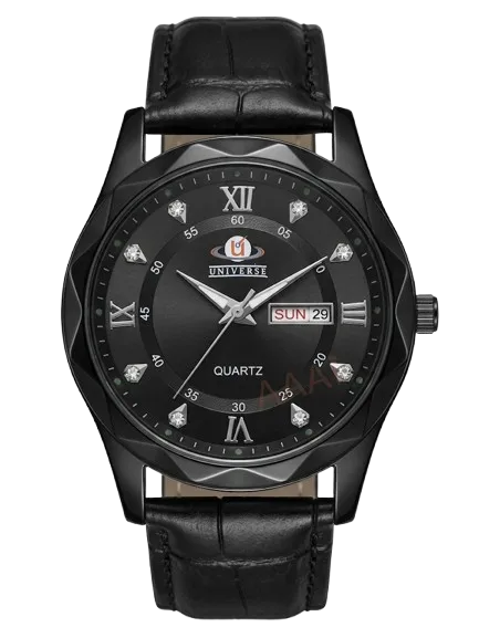 UNIVERSE Black Day-Date Classic Watch
