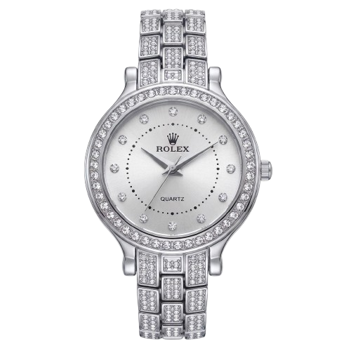 Women’s Silver RLX Diamond Edition Luxury Watch