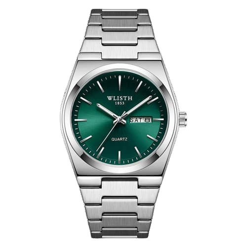 Men's Emerald Green Stainless Steel Quartz Watch
